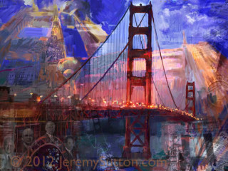 Golden Gate Bridge at 75<p>The Story in a Painting