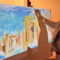 Live Digital Painting<br>on <em>Real</em> Canvas!<br>de Young, San Francisco